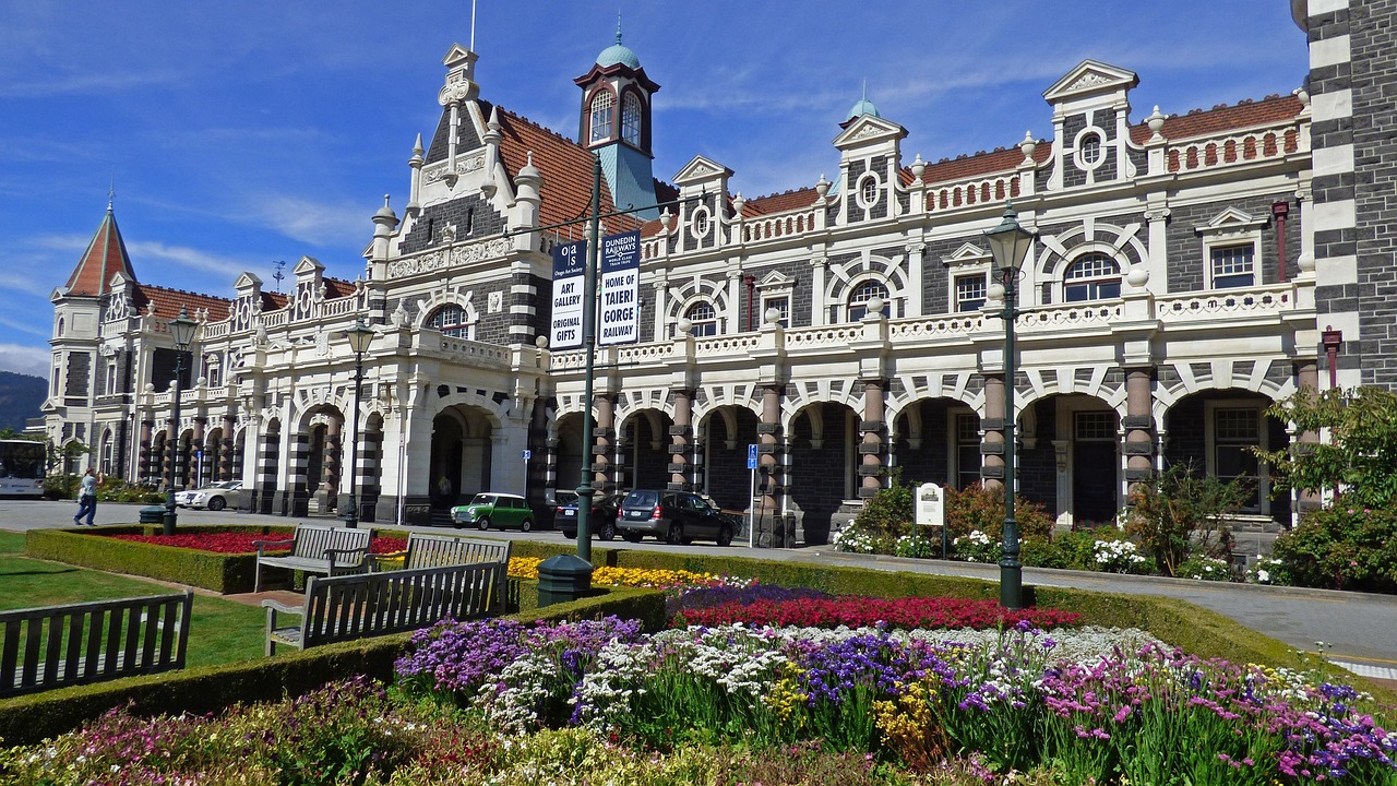 Dunedin, New Zealand train station