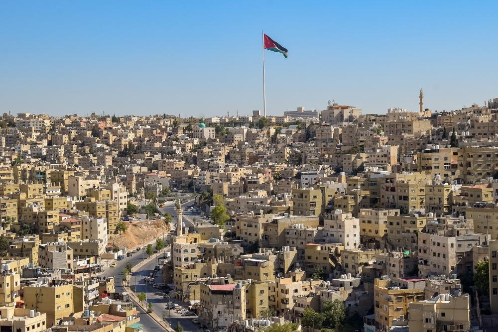 Aerial view of Amman, Jordan.