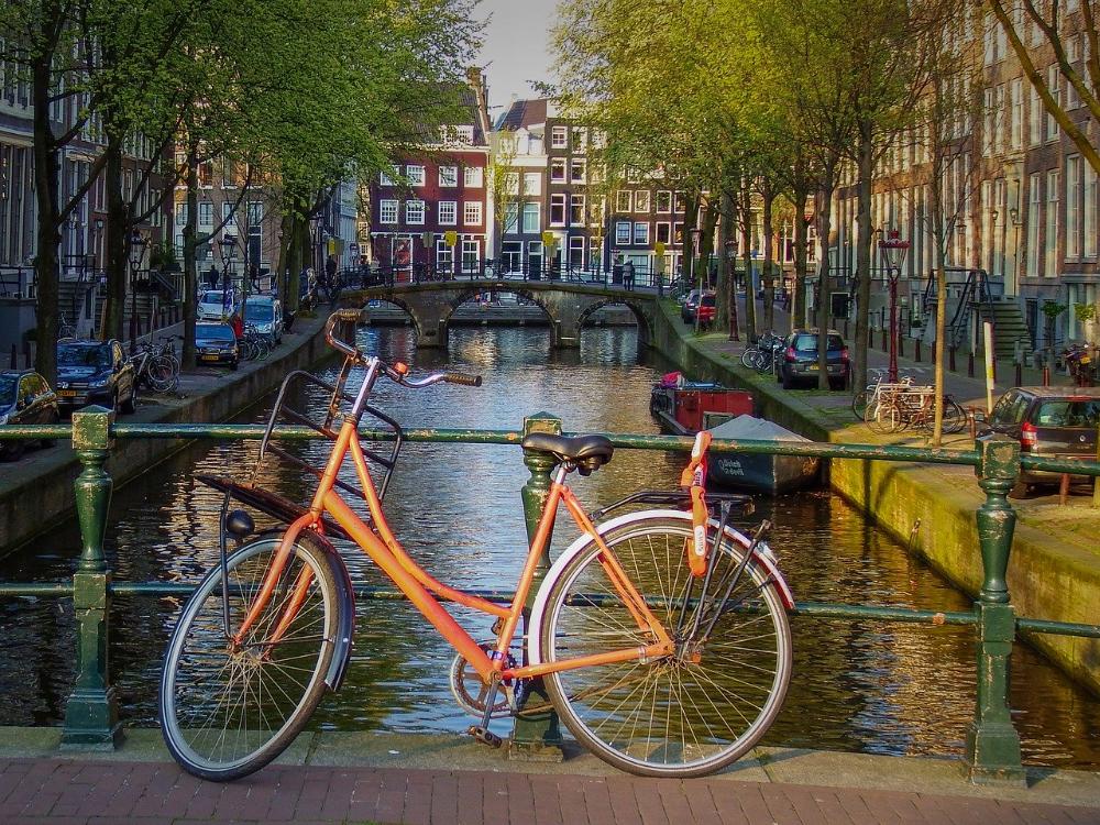 One of Amsterdam's famous canals