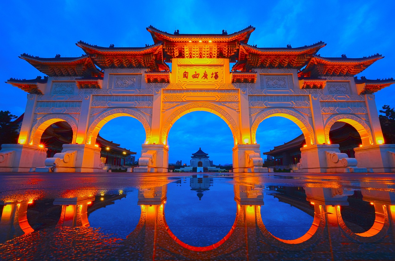 One of many shrines in Taipei, Taiwan.