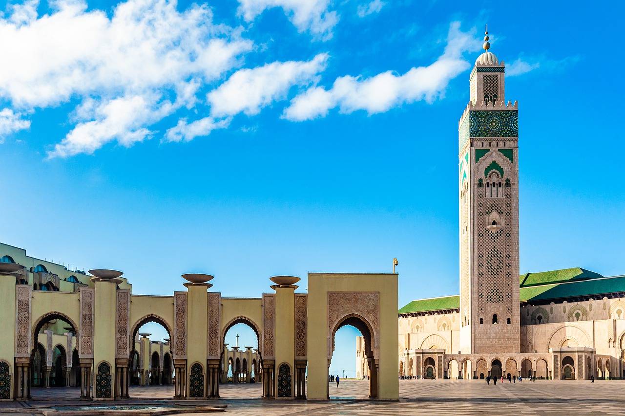 The Hassan II Mosque in Casablanca, Morocco