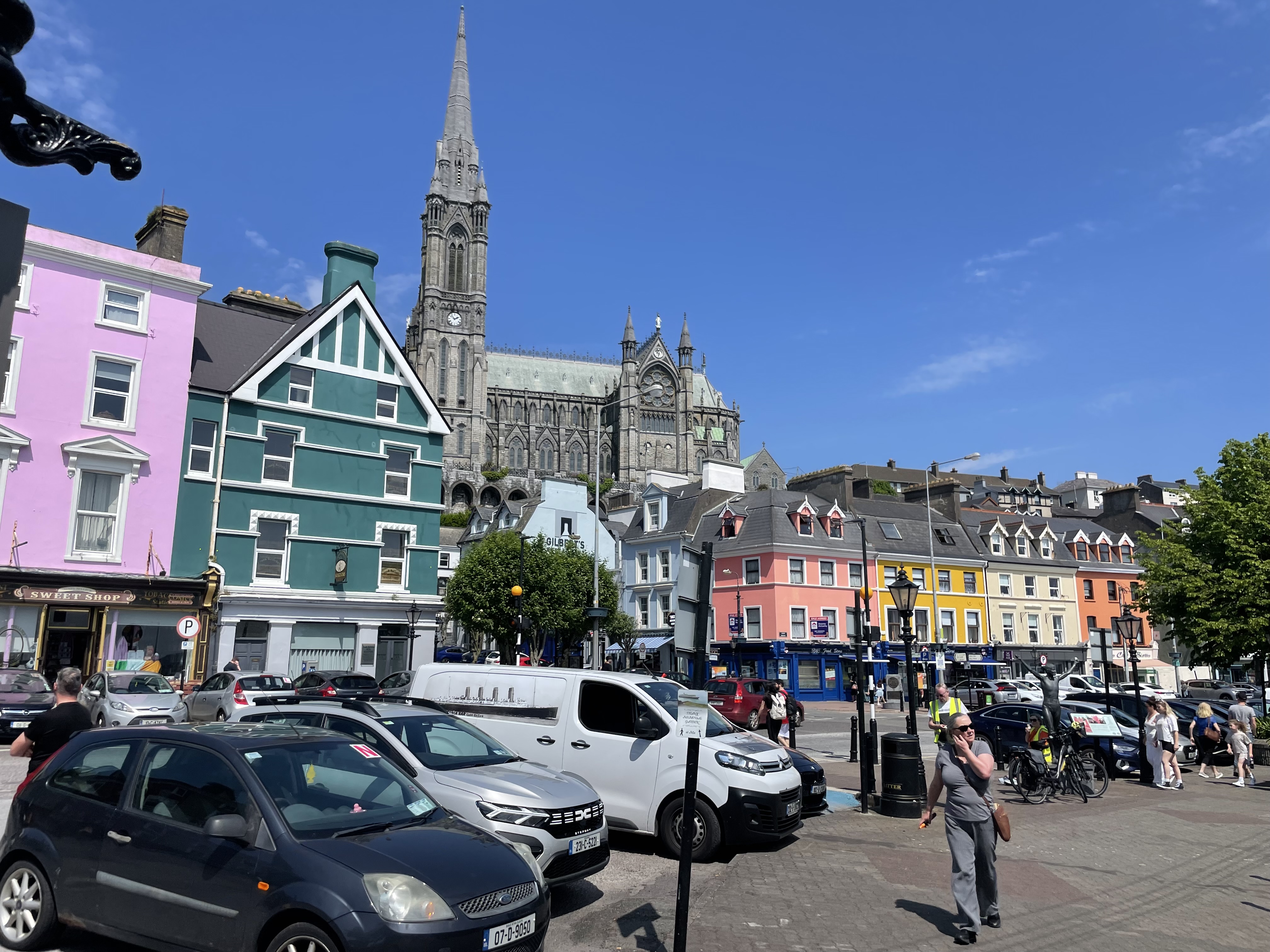 The town center of Cobh, Ireland